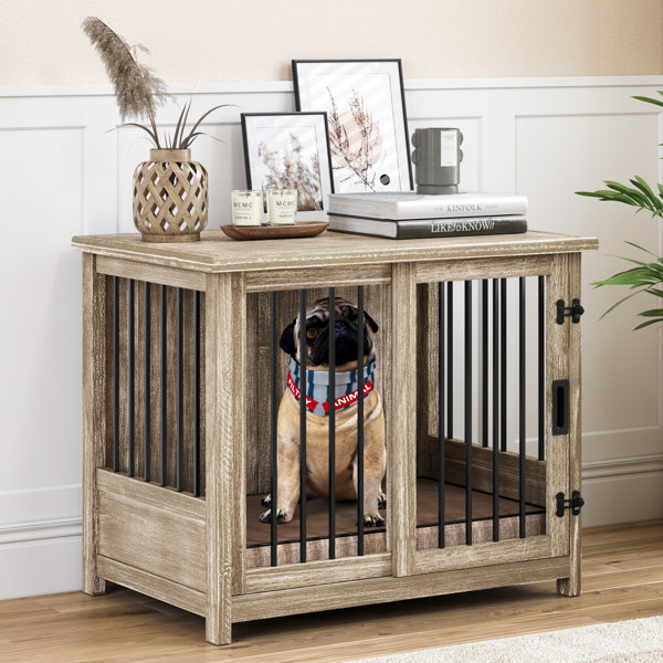 Tucker Murphy Pet™ Dog Kennel Furniture With Cushion For Medium Small